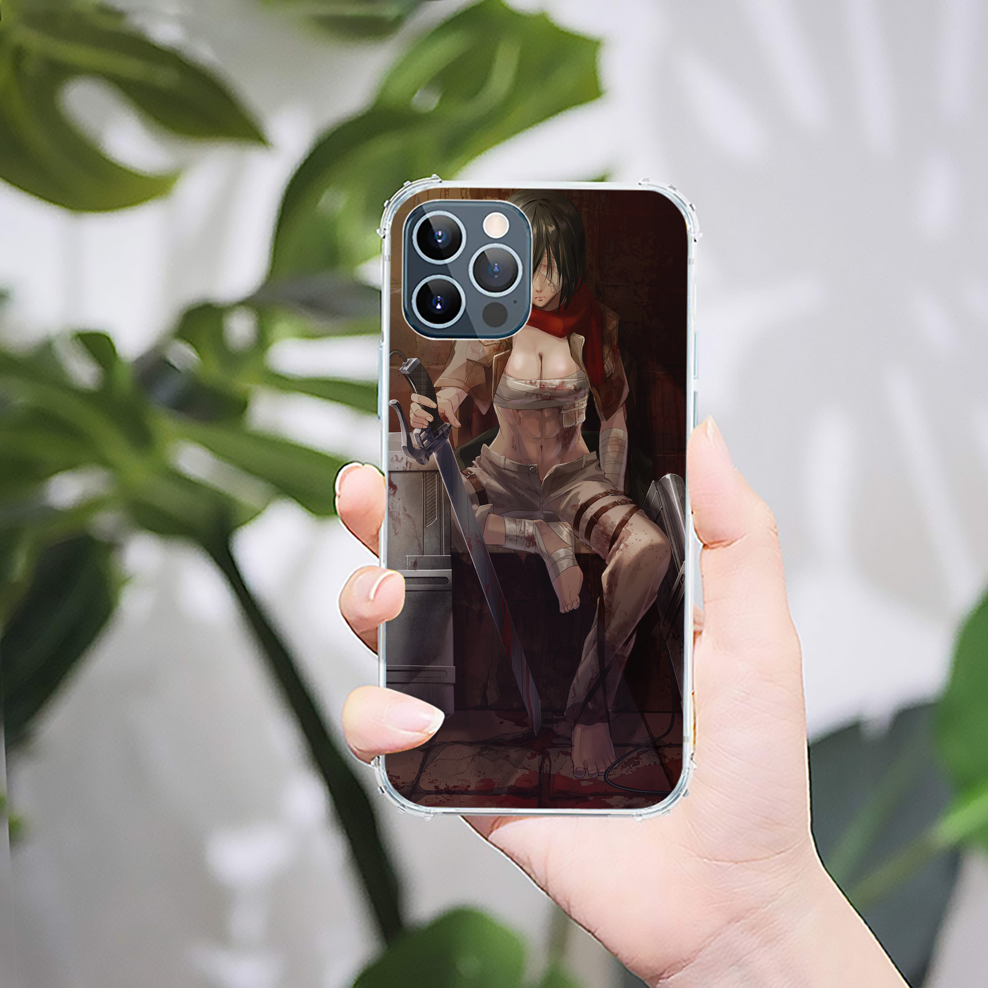 （画像用） 進撃の巨人 Attack on Titan 【iPhone 12シリーズ対応】透明スマホケース（クリアソフトケース）